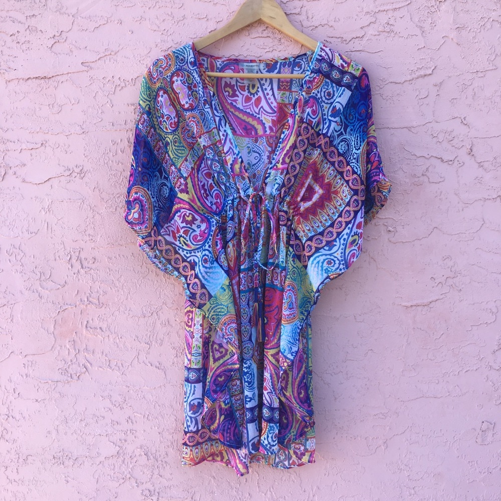 Bleu Rod Beattie Swimsuit Coverup Size Small
